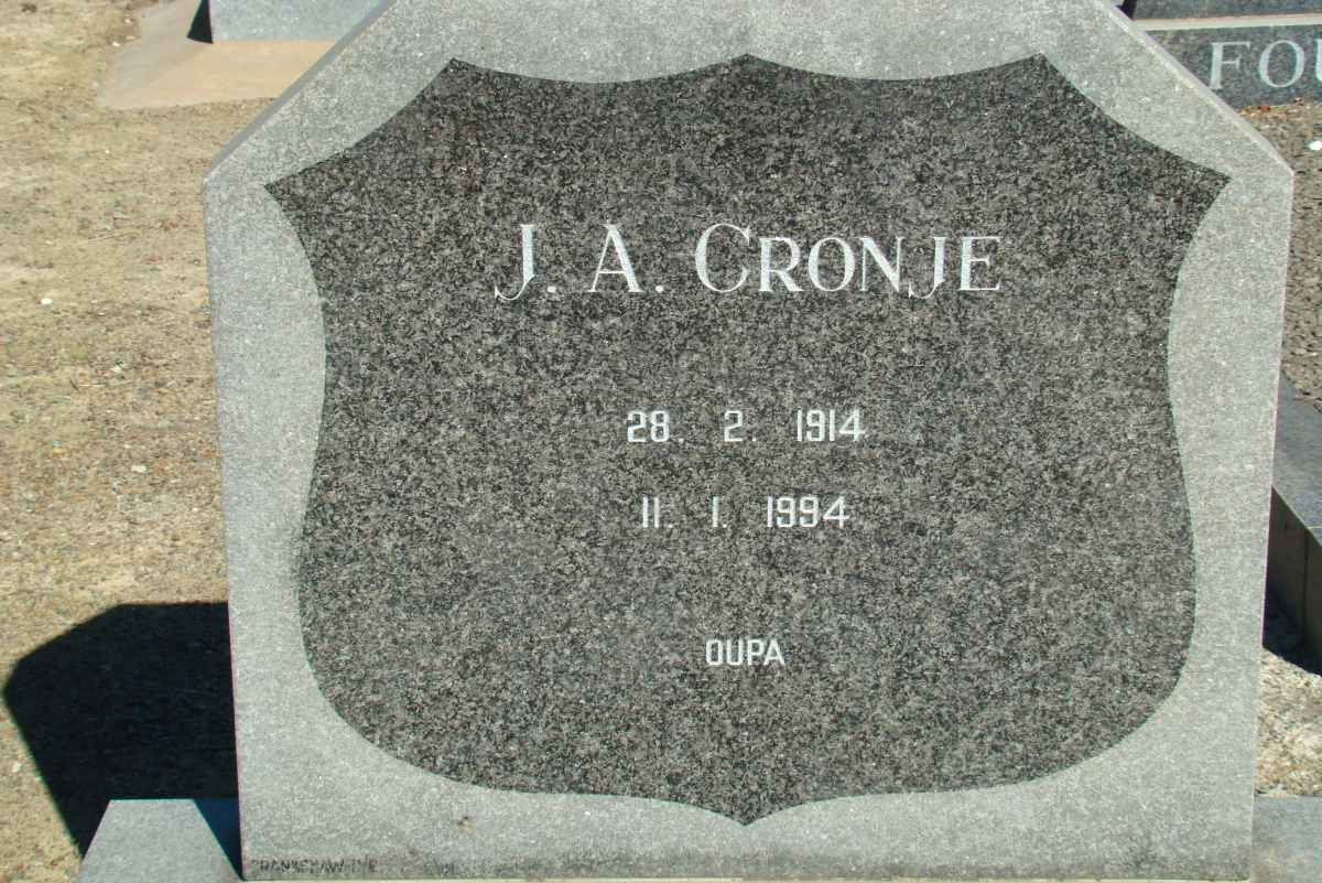 CRONJE J.A. 1914-1994