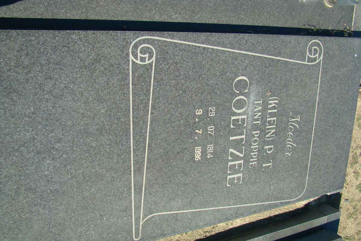 COETZEE P.T. 1914-1995
