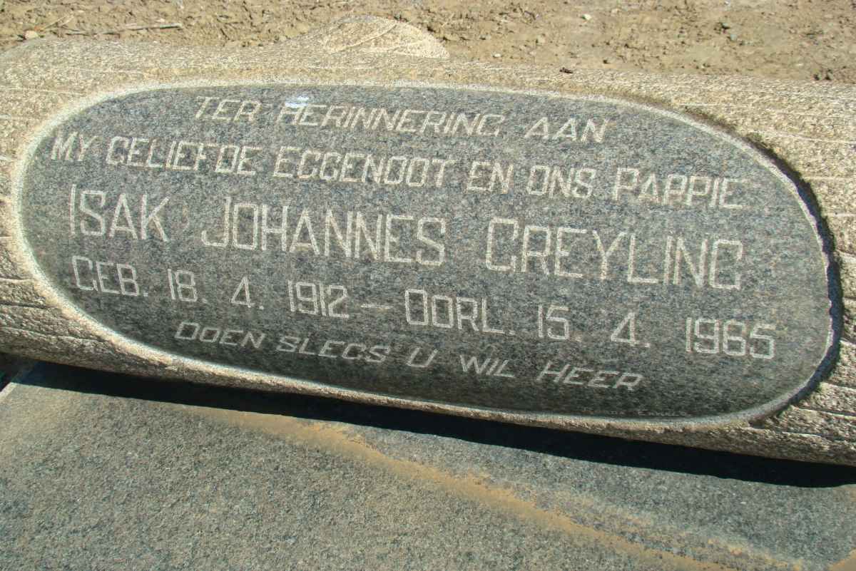 GREYLING Isak Johannes 1912-1965