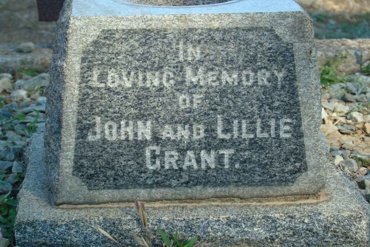 GRANT John &amp; Lillie 