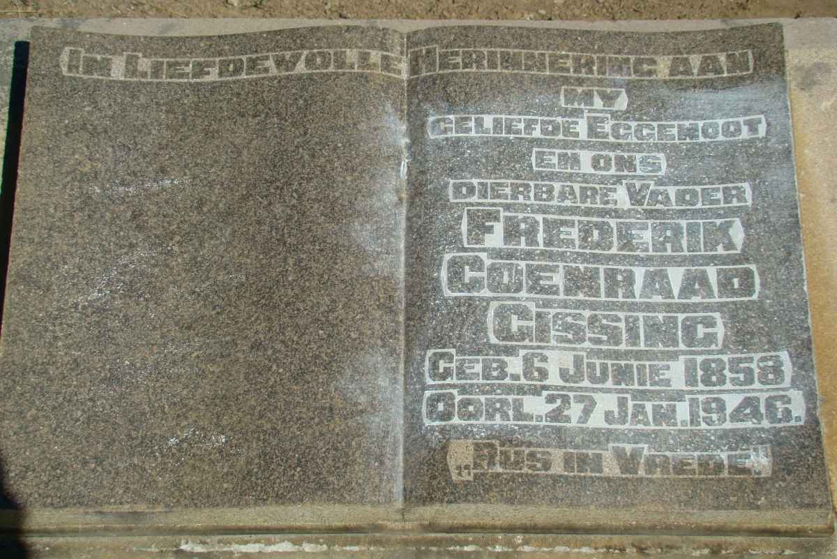 GISSING Frederik Coenraad 1858-1946