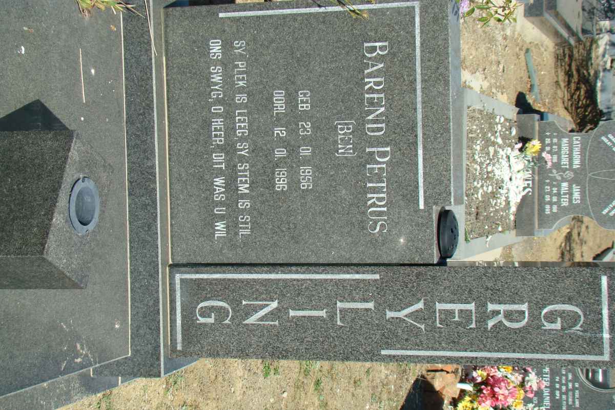 GREYLING Barend Petrus 1956-1996