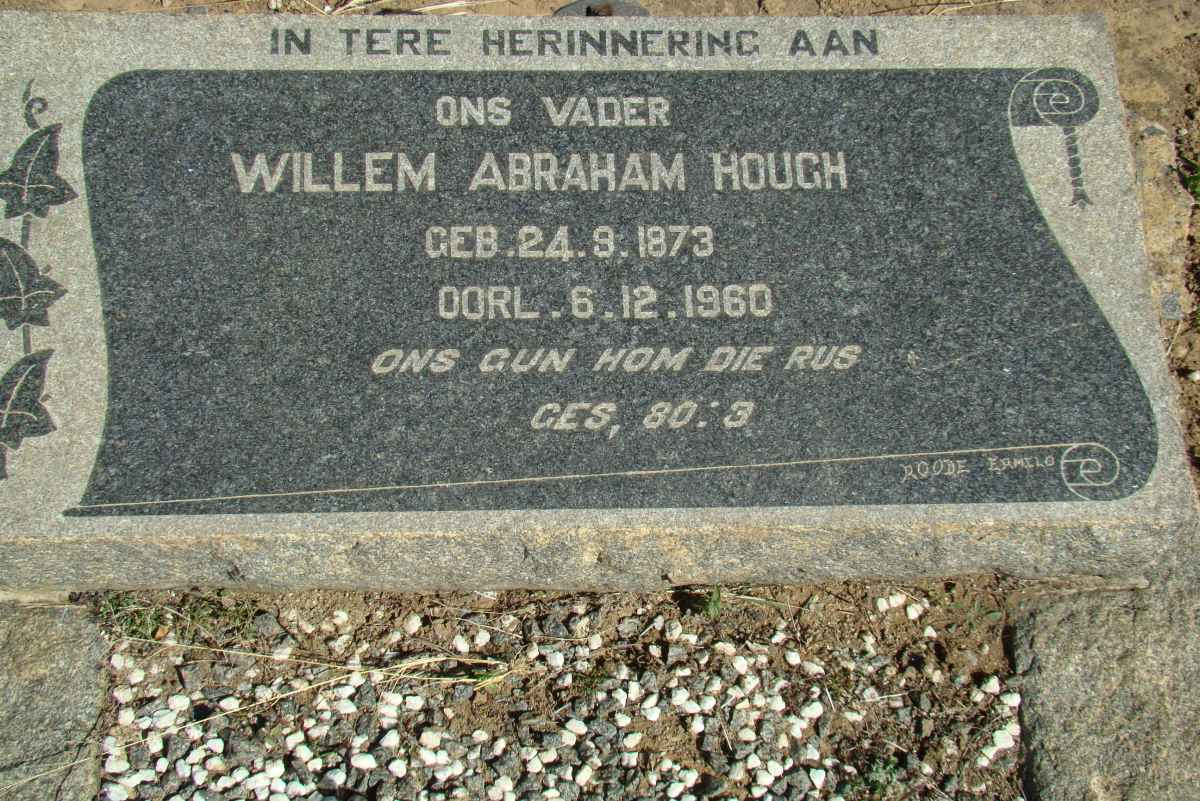 HOUGH Willem Abraham 1873-1960