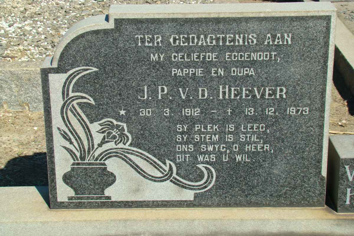 HEEVER J.P., v.d. 1912-1973