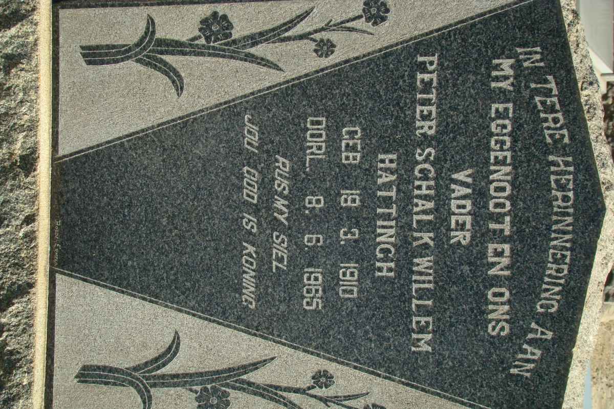 HATTINGH Peter Schalk Willem 1910-1965