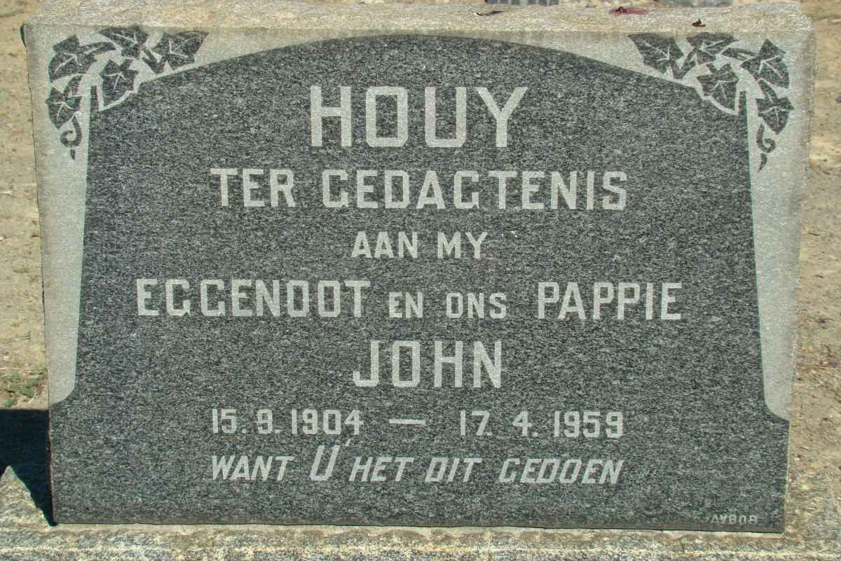 HOUY John 1904-1959