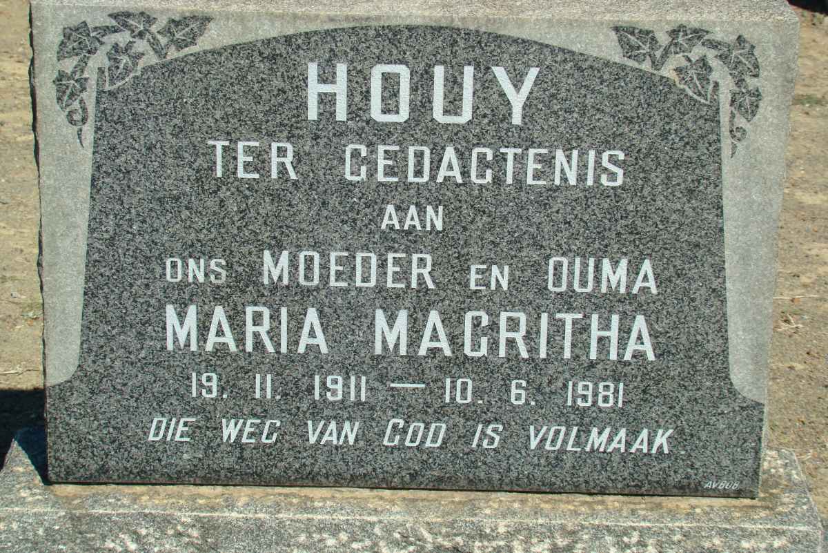 HOUY Maria Magritha 1911-1981