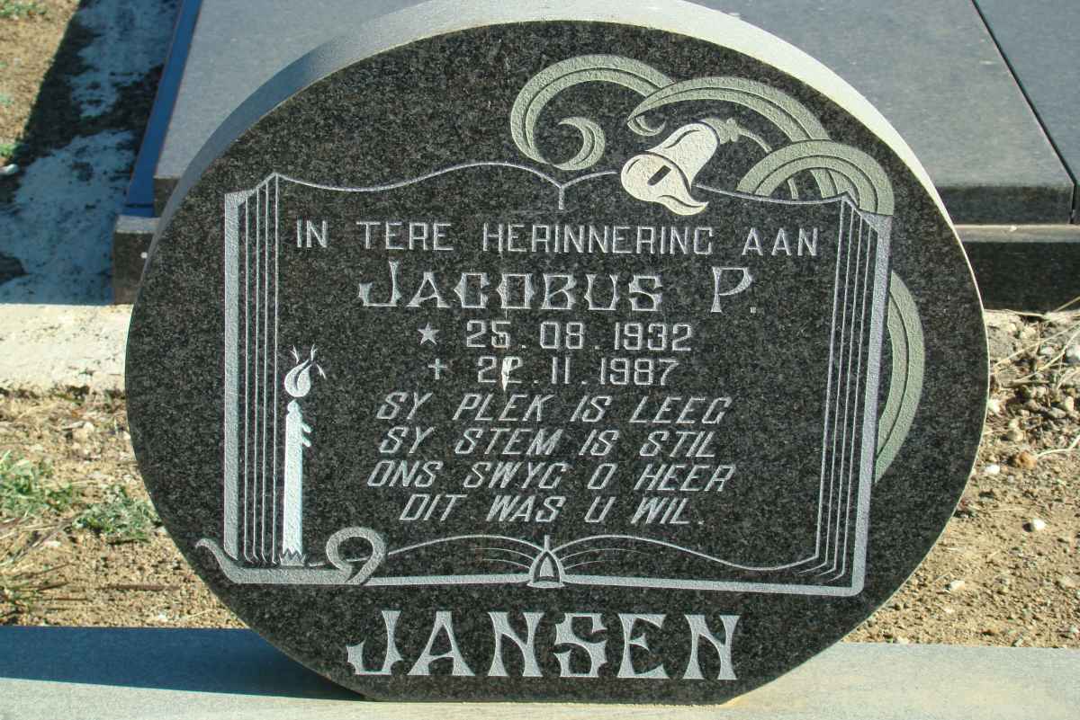 JANSEN Jacobus P. 1932-1987