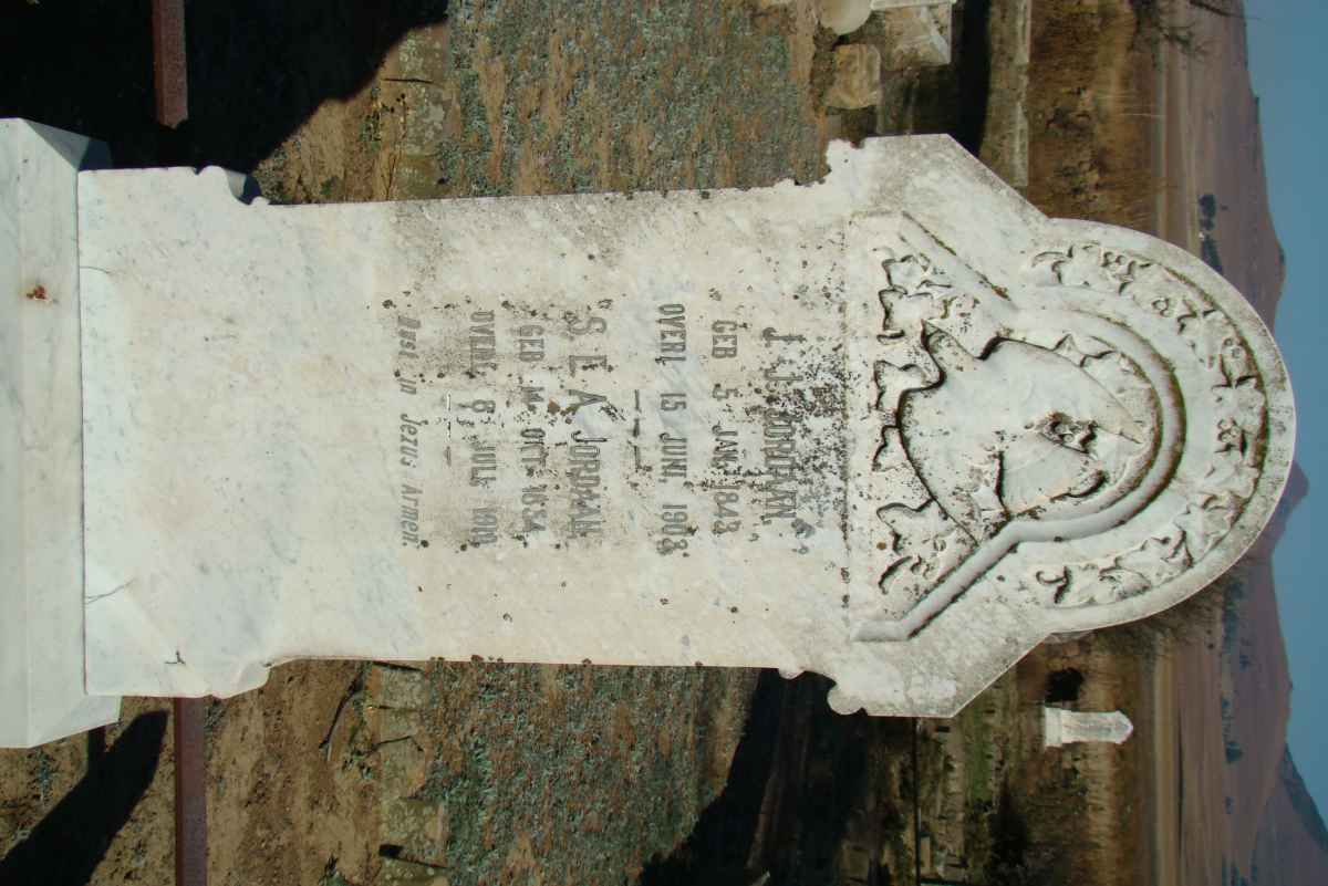 JORDAAN J.J. 1843-1903 &amp; S.E.A. 1854-1910