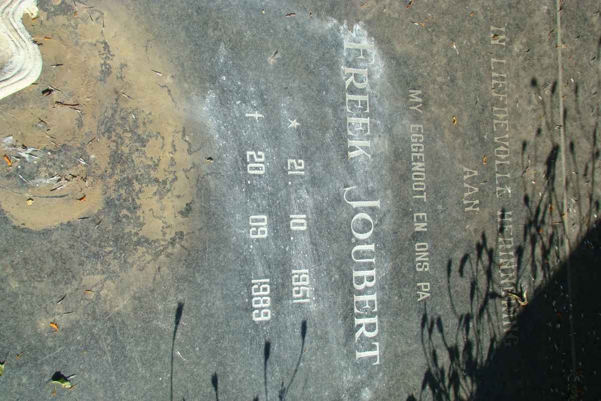JOUBERT Freek 1951-1989