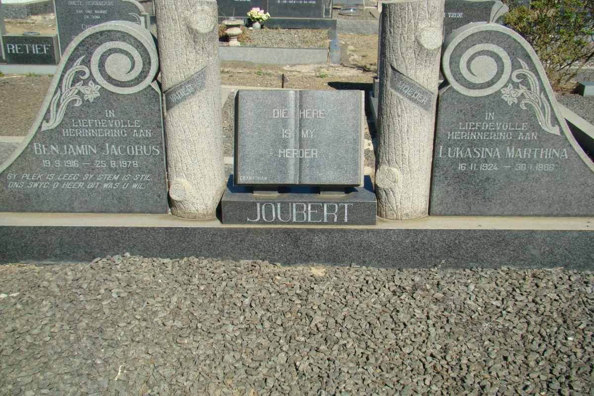 JOUBERT Benjamin Jacobus 1916-1978 &amp; Lukasina Marthina 1924-19??