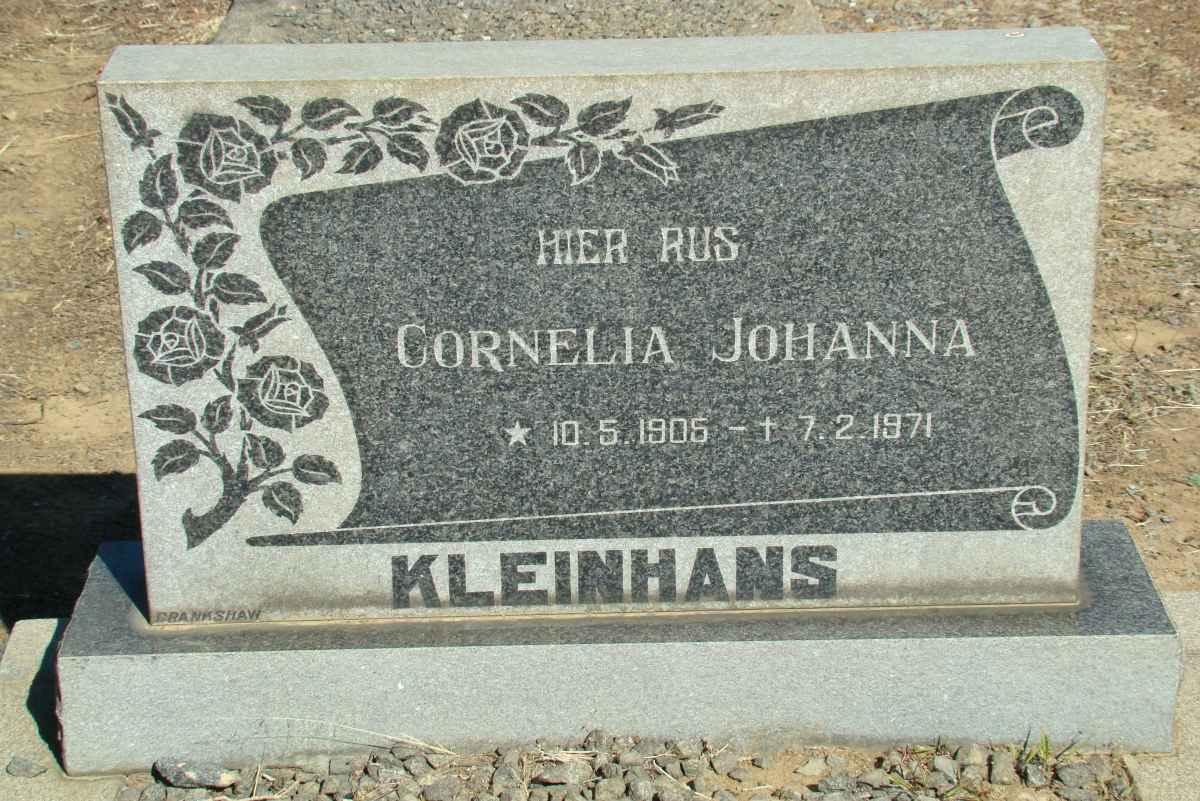 KLEINHANS Cornelia Johanna 1905-1971