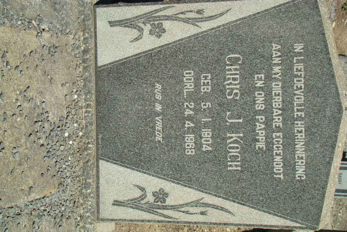 KOCH Chris J. 1904-1968