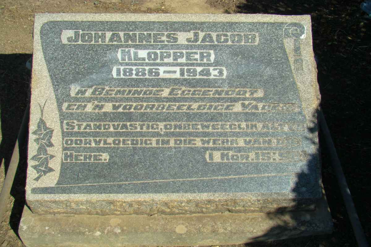 KLOPPER Johannes Jacob 1886-1943