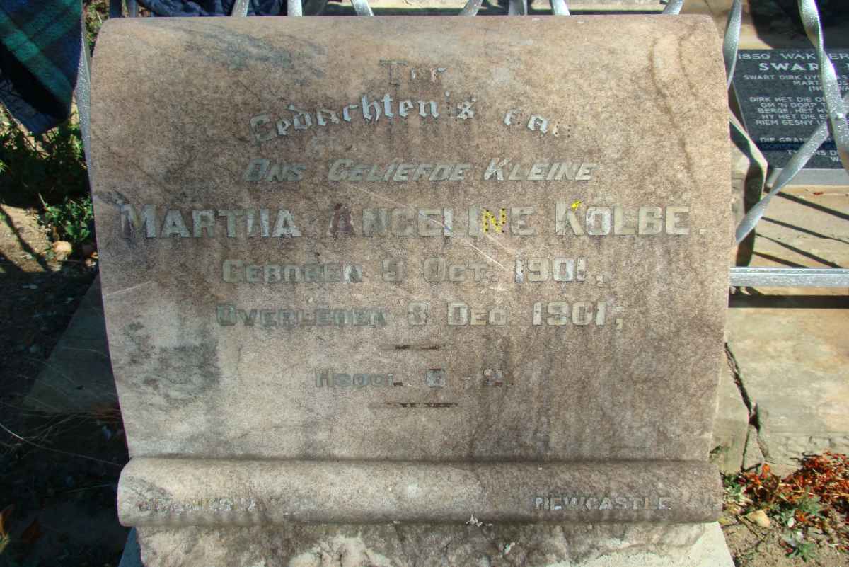 KOLBE Martha Angeline 1901-1901