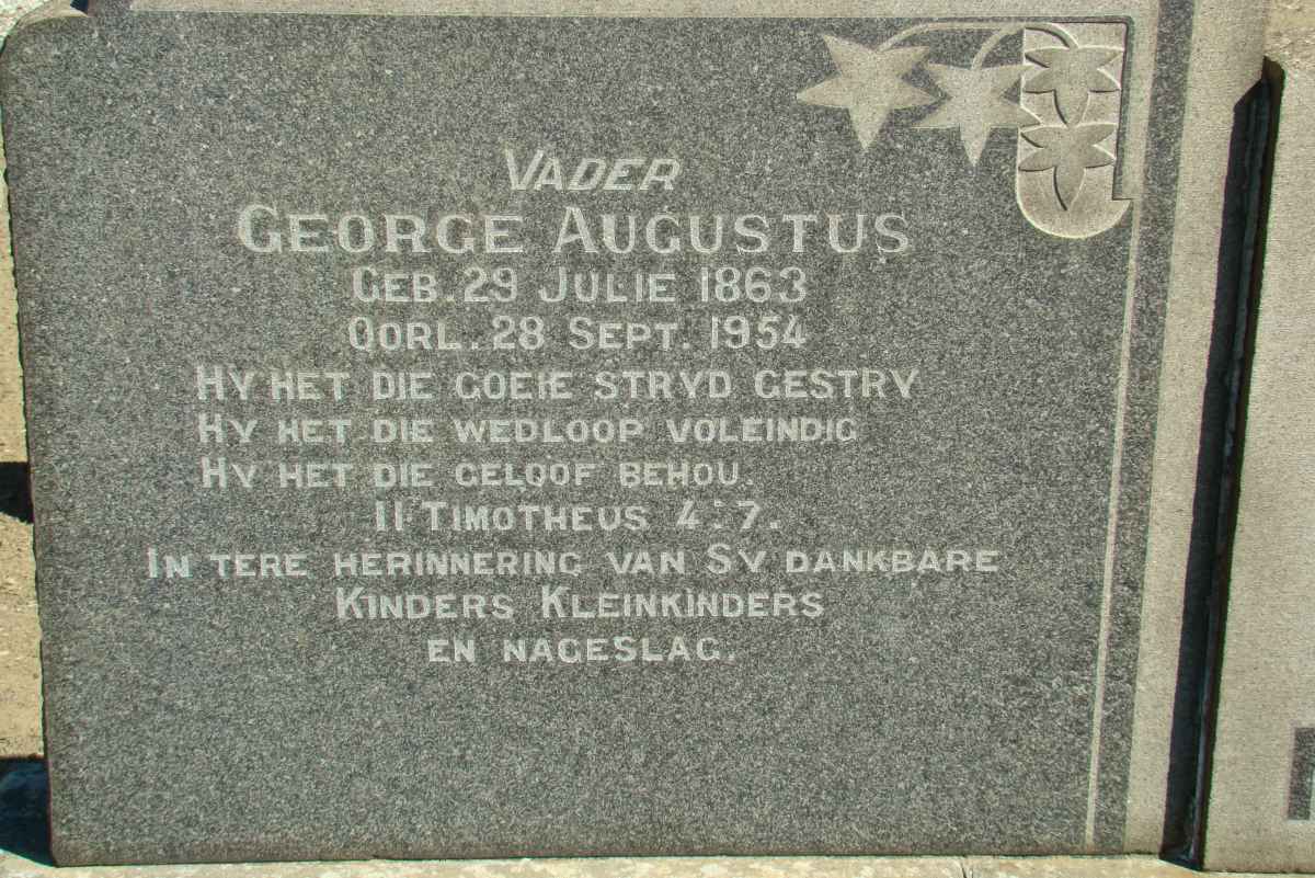 KOLBE George Augustus 1863-1954