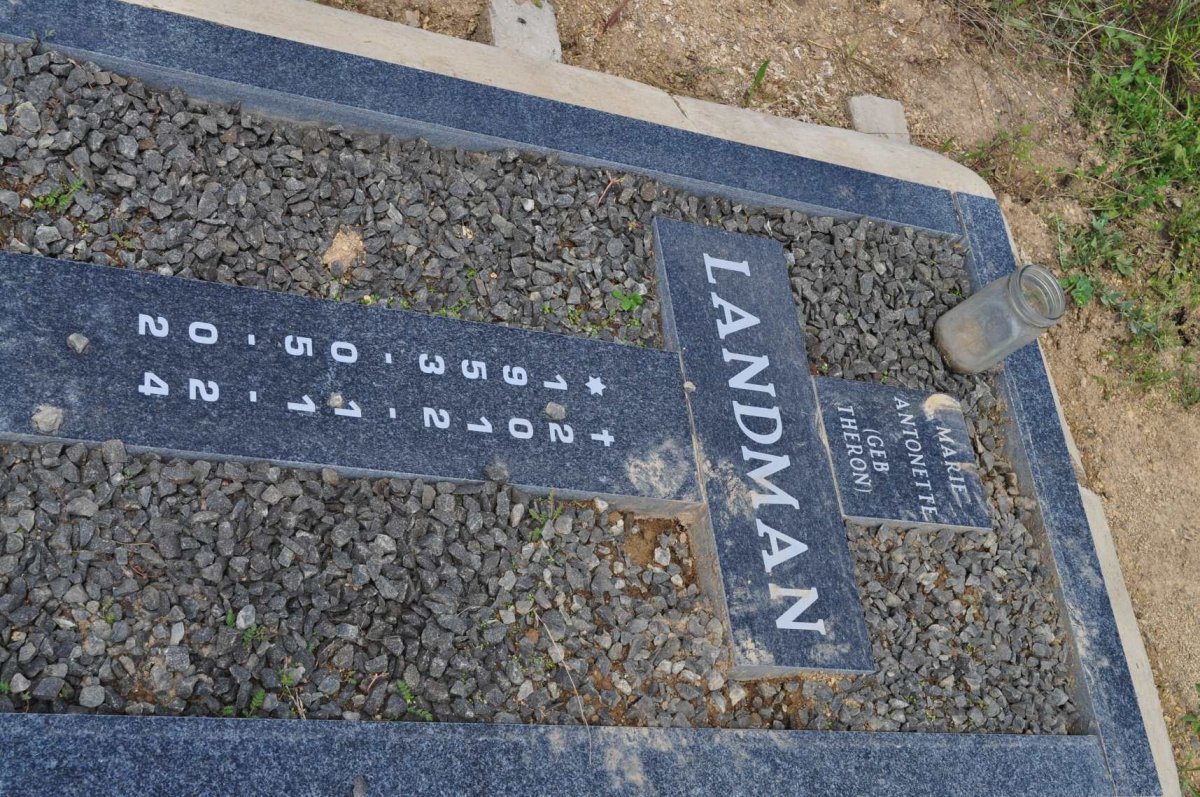 LANDMAN Marie Antonette nee THERON 1953-2012
