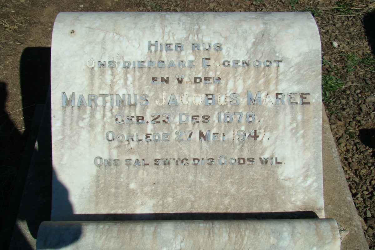 MAREE Martinus Jacobus 1878-1947