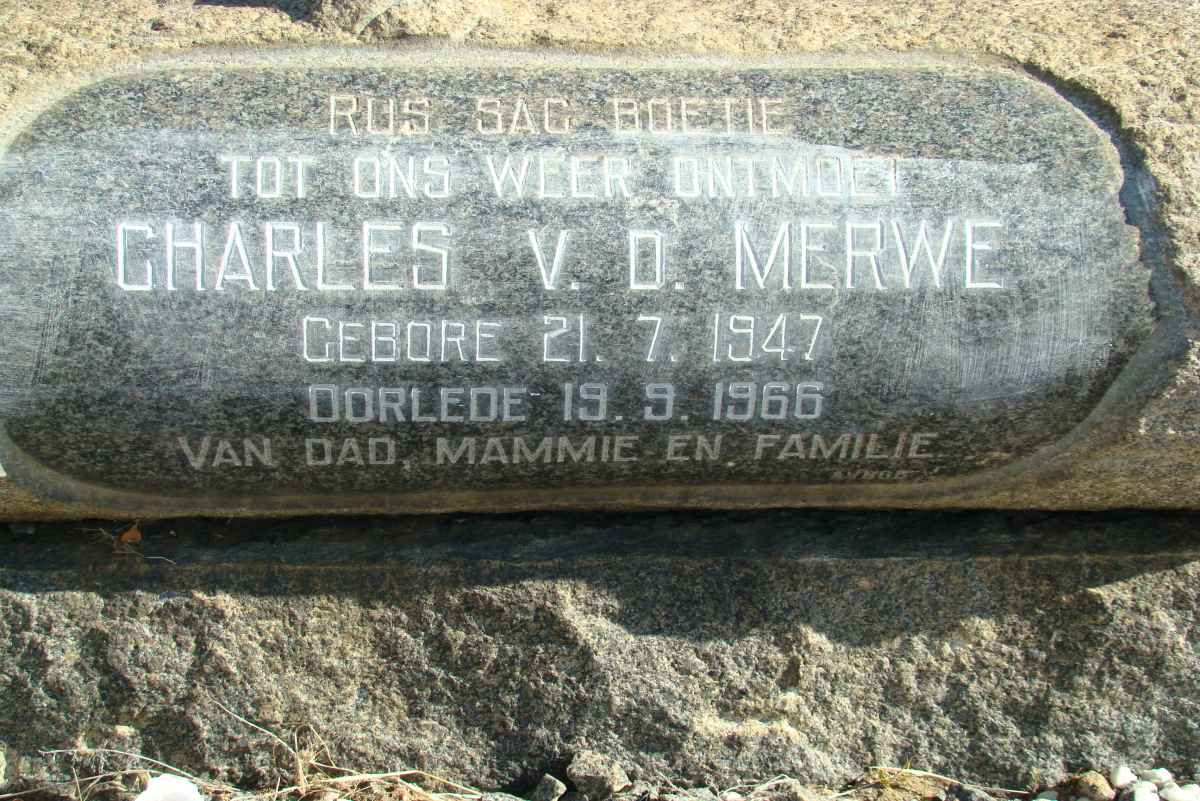MERWE Charles, v.d. 1947-1966