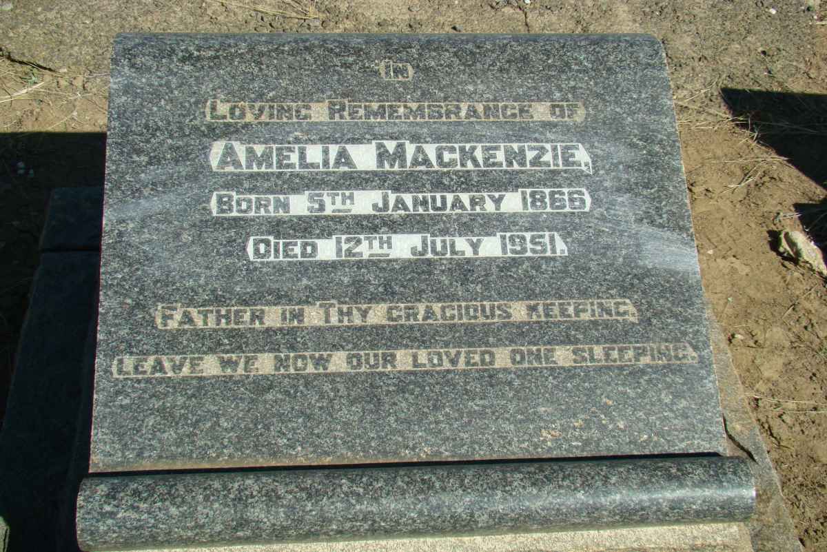 MacKENZIE Amelia 1866-1951