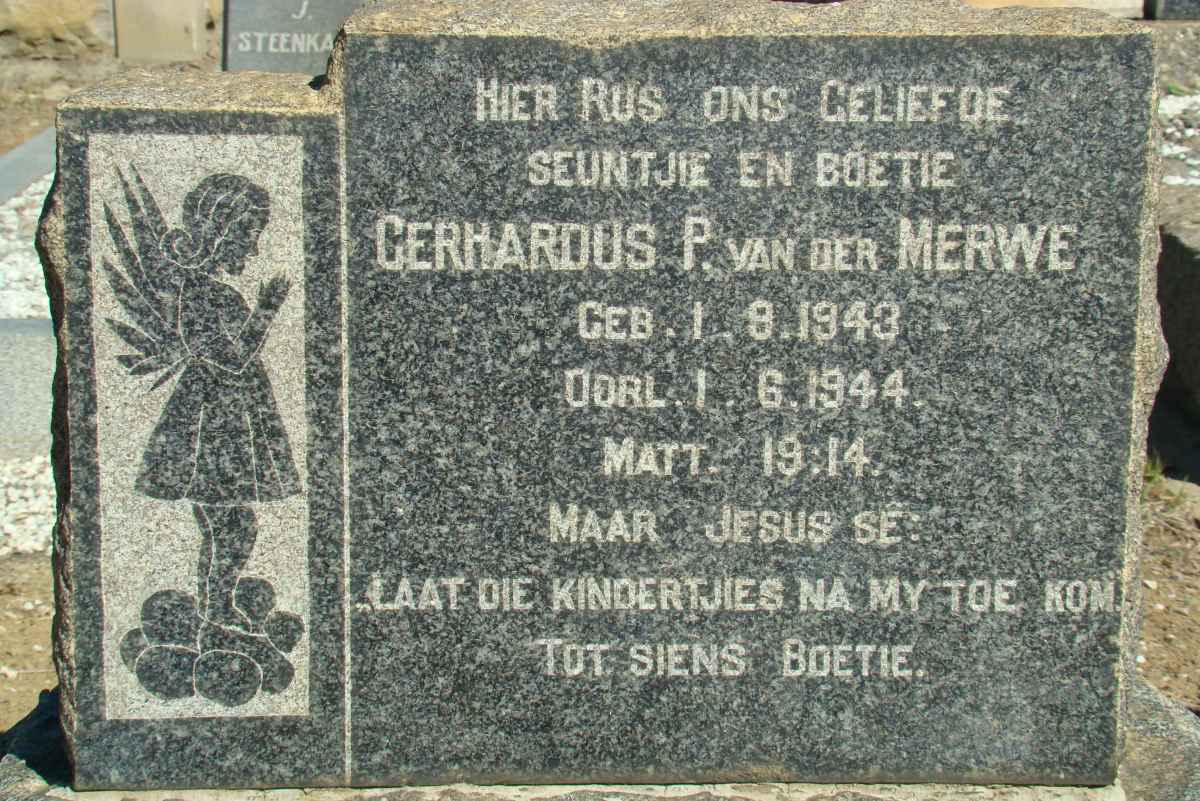 MERWE Gerhardus, van der 1943-1944