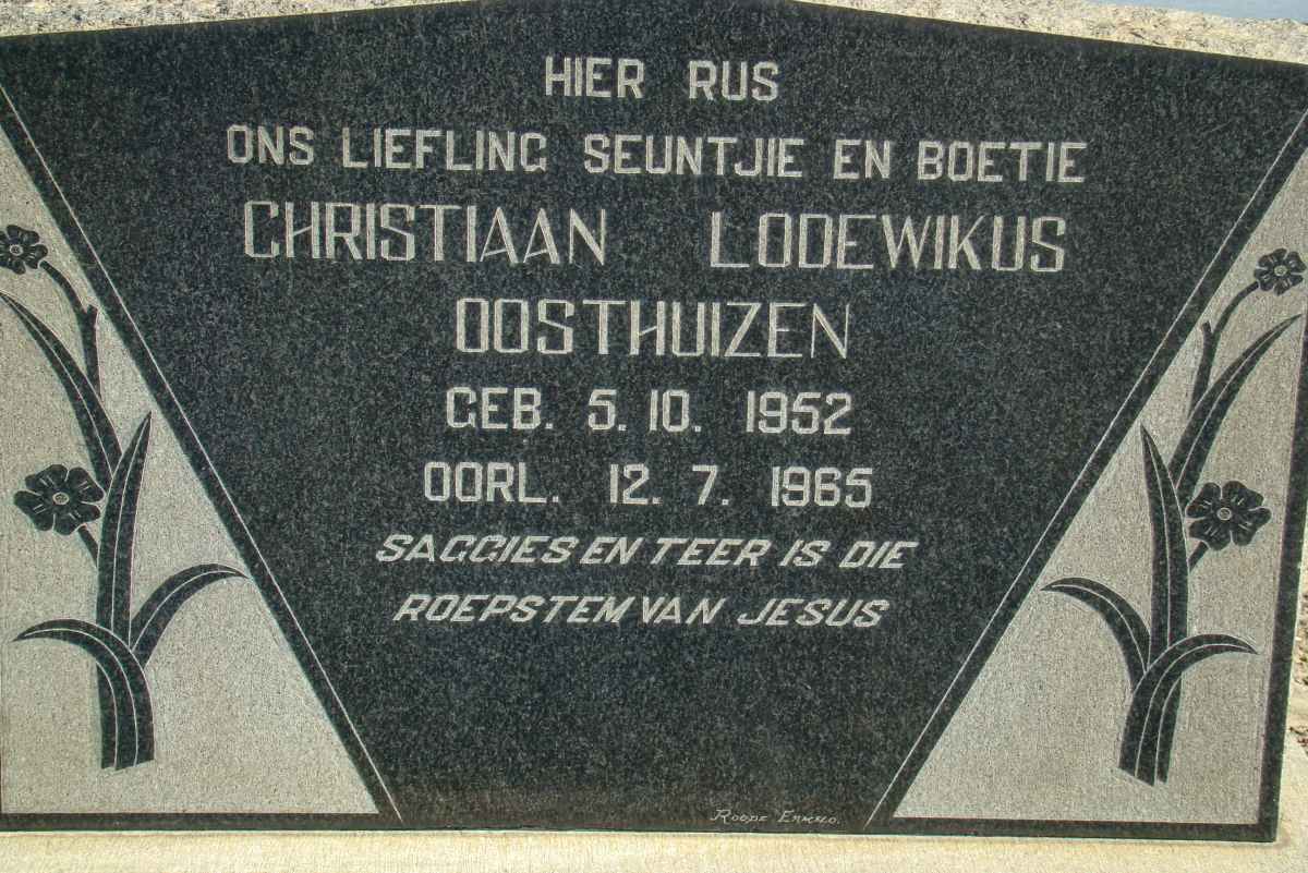 OOSTHUIZEN Christiaan Lodewikus 1952-1965