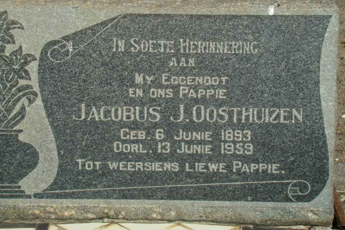 OOSTHUIZEN Jacobus J. 1893-1959