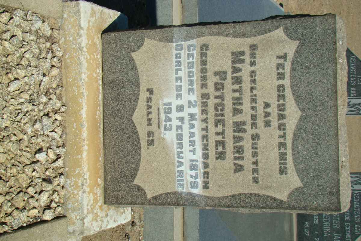 POTGIETER Martha Maria nee BREYTENBACH 1879-1943
