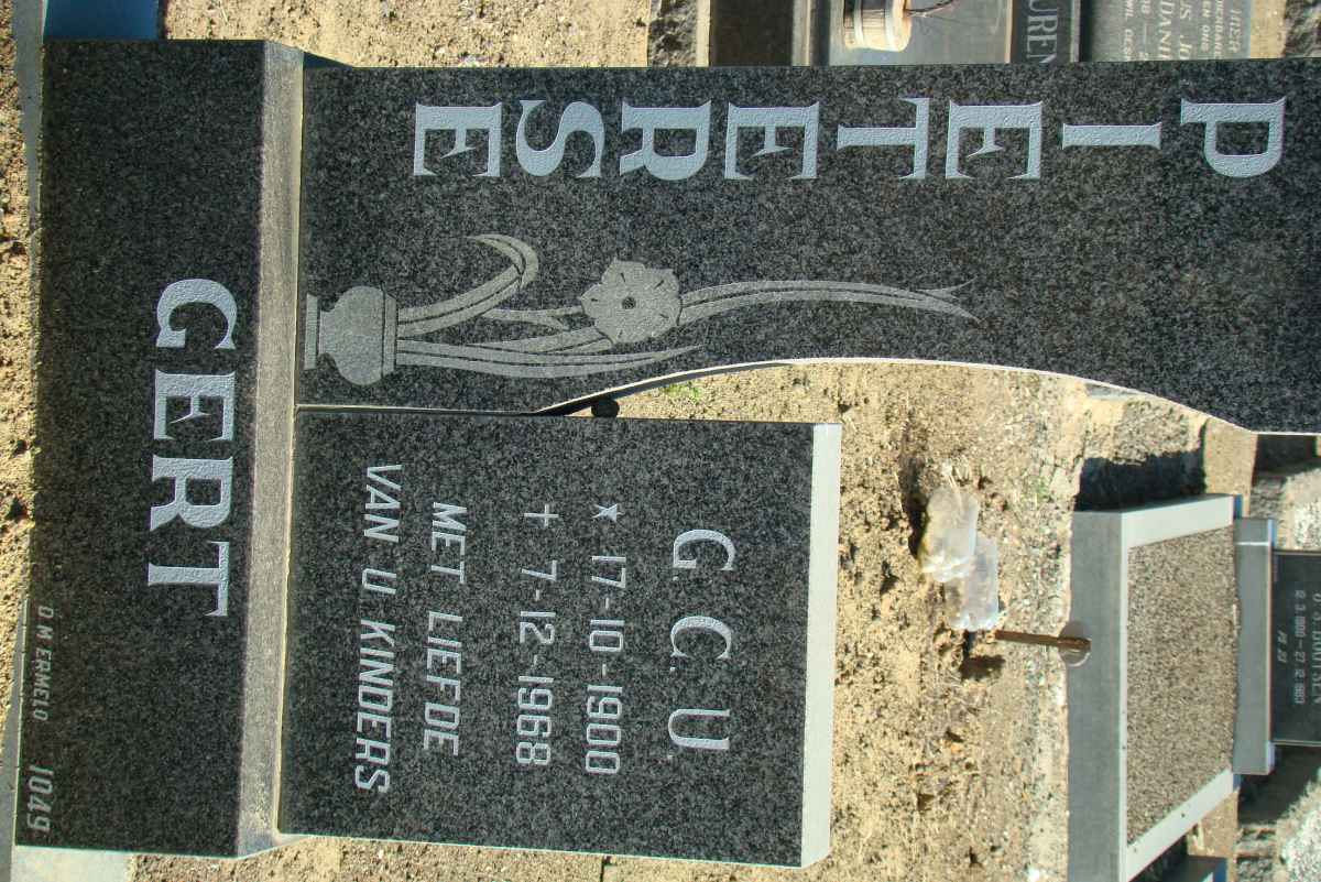 PIETERSE G.C.U. 1900-1968
