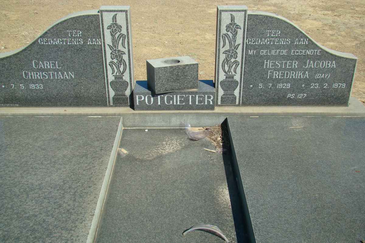 POTGIETER Carel Christiaan 1933- &amp; Hester Jacoba Fredrika DAY 1929-1979