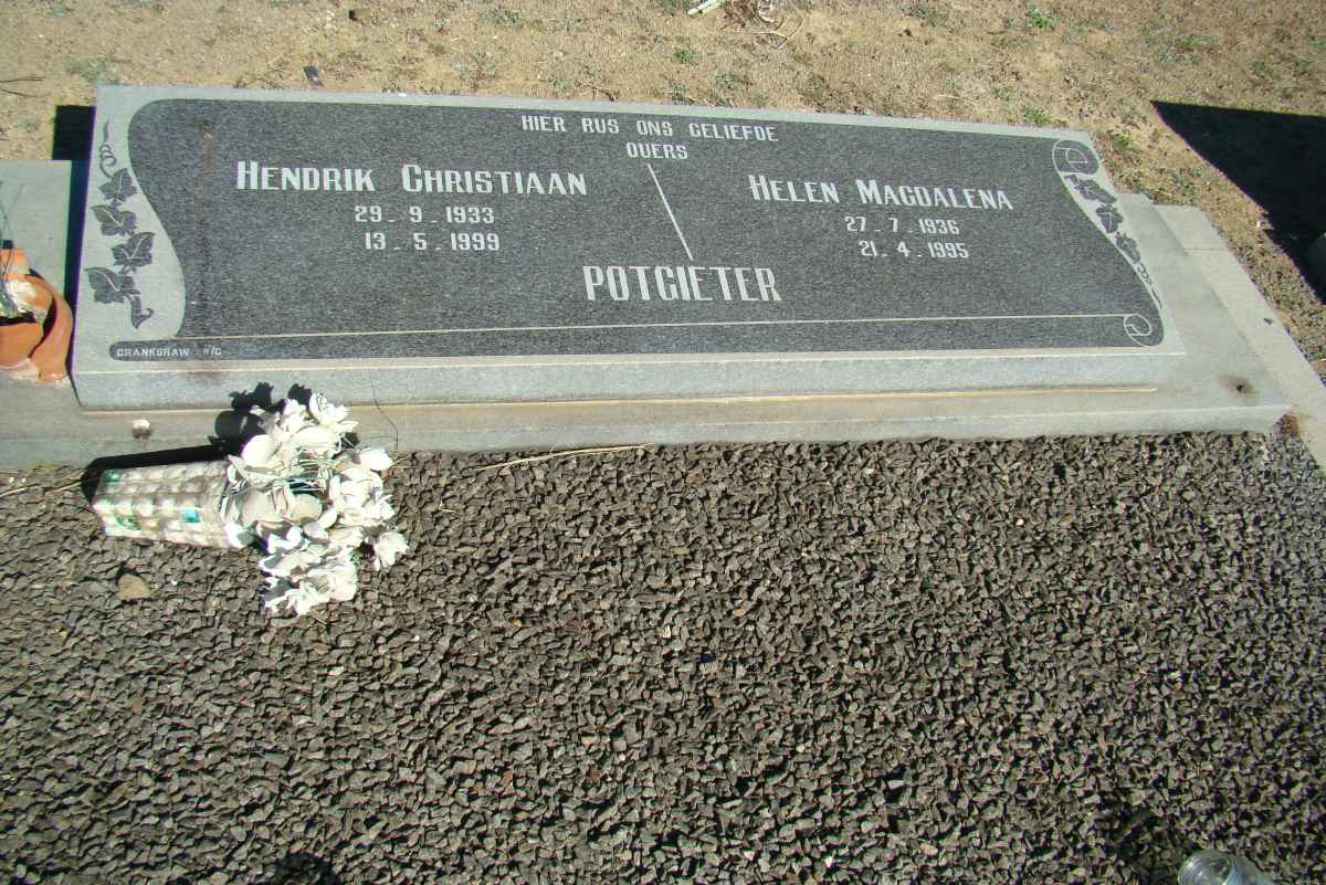 POTGIETER Hendrik Christiaan 1933-1999 &amp; Helen Magdalena 1936-1995