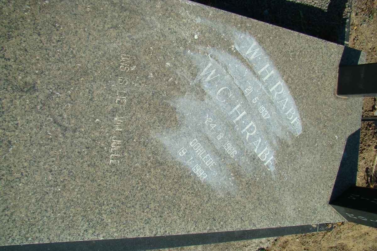 RABE W.H. 1937 :: RABE W.C.H. 1966-1993