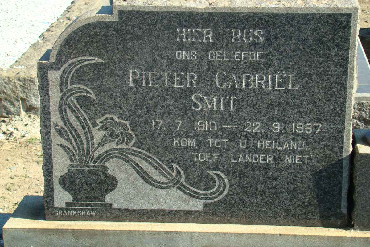 SMIT Pieter Gabriël 1910-1967