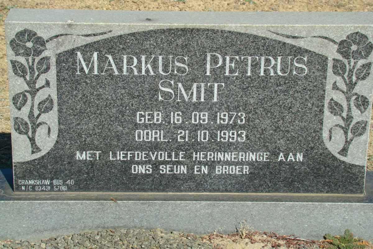 SMIT Markus Petrus 1973-1993