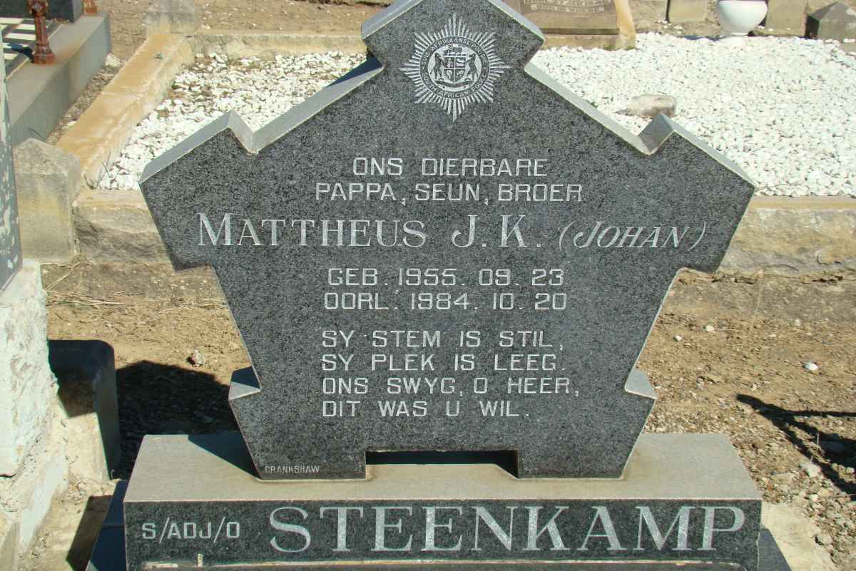 STEENKAMP Mattheus J.K. 1955-1984