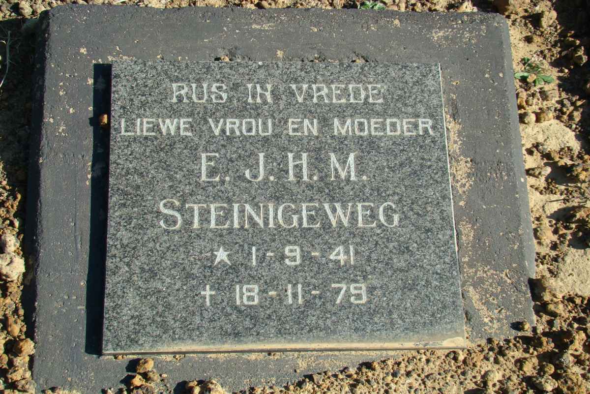 STEINIGEWEG E.J.H.M. 1941-1979