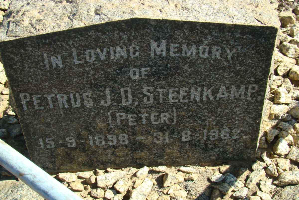 STEENKAMP Petrus J.D. 1898-1962