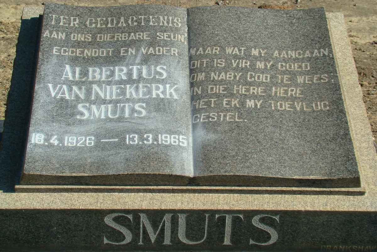 SMUTS Albertus van Niekerk 1926-1965