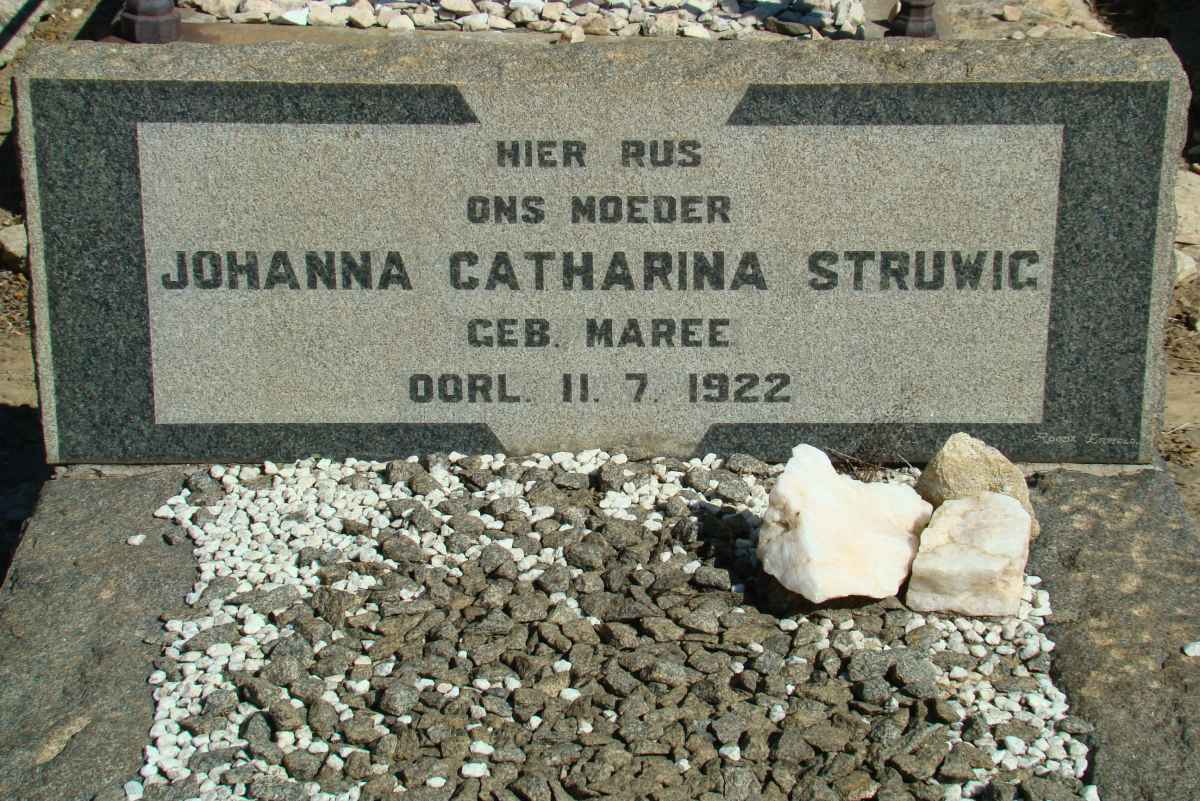 STRUWIG Johanna Catharina nee MAREE -1922