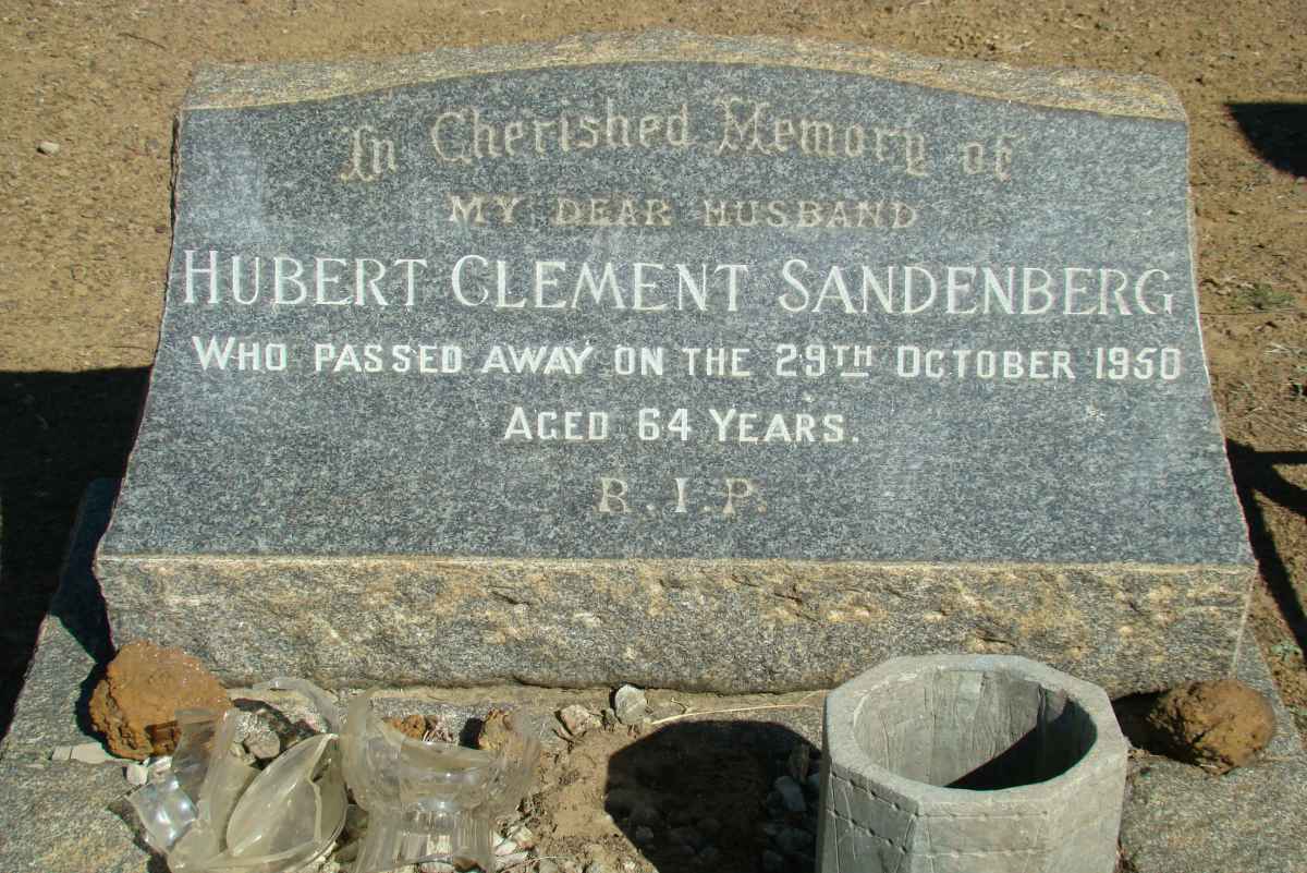 SANDENBERG Hubert Clement -1950