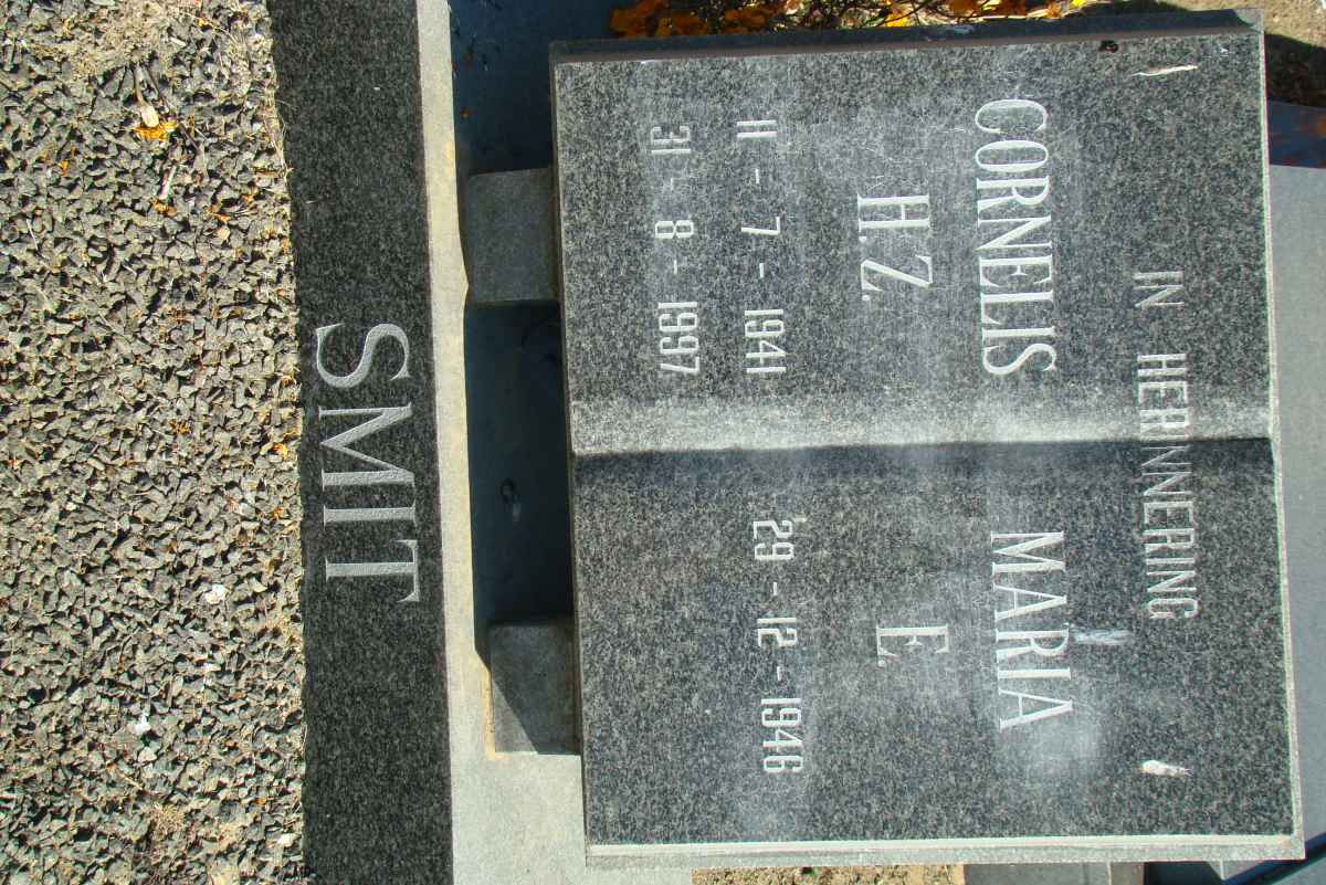 SMIT Cornelis H.Z. 1941-1997 &amp; Maria E. 1946-