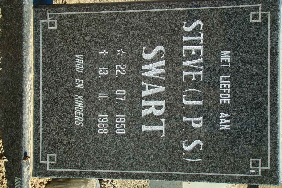 SWART J.P.S. 1950-1988