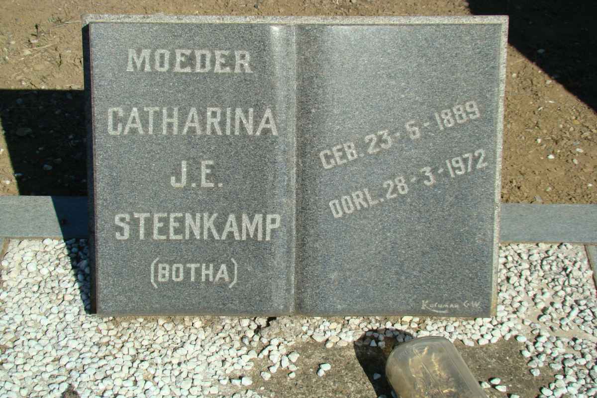 STEENKAMP Catharina J.E. nee BOTHA 1889-1972
