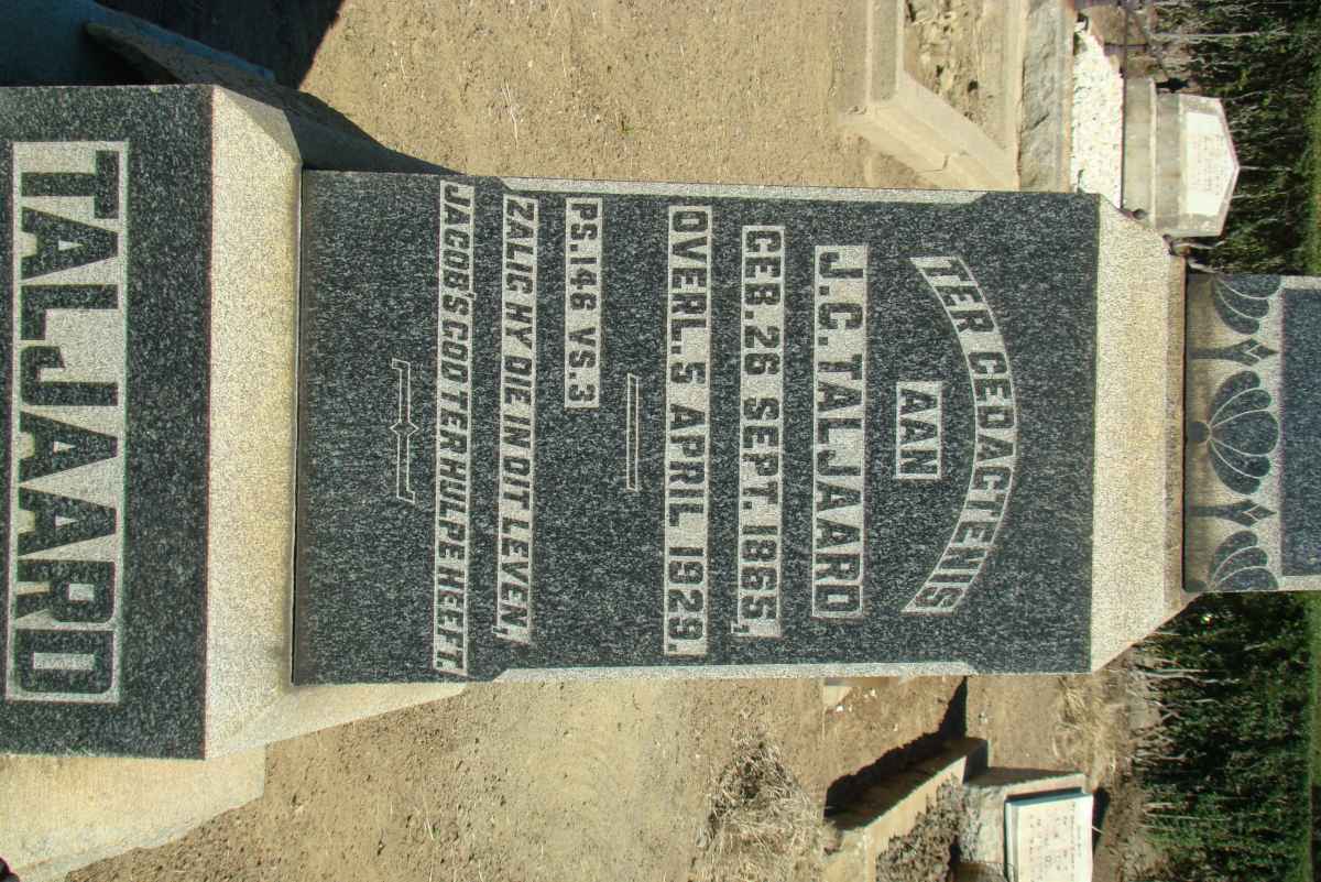 TALJAARD J.G. 1865-1929