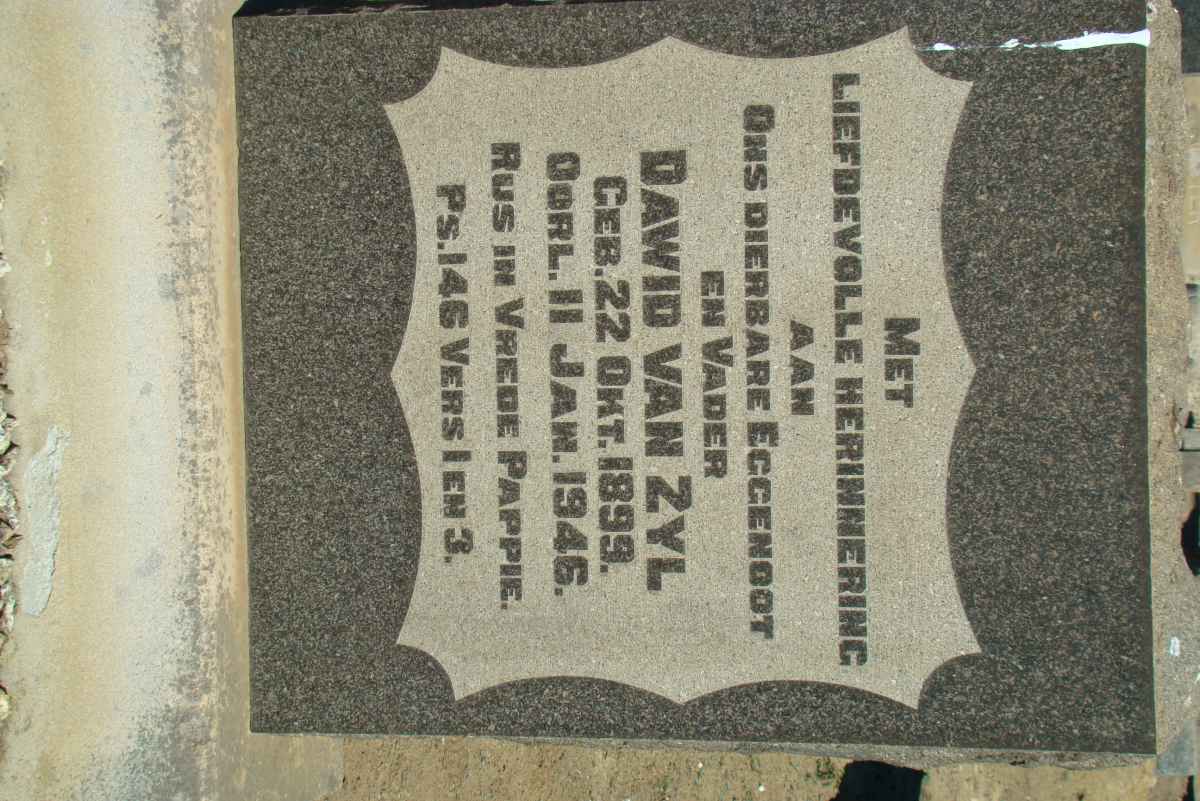 ZYL Dawid, van 1899-1946