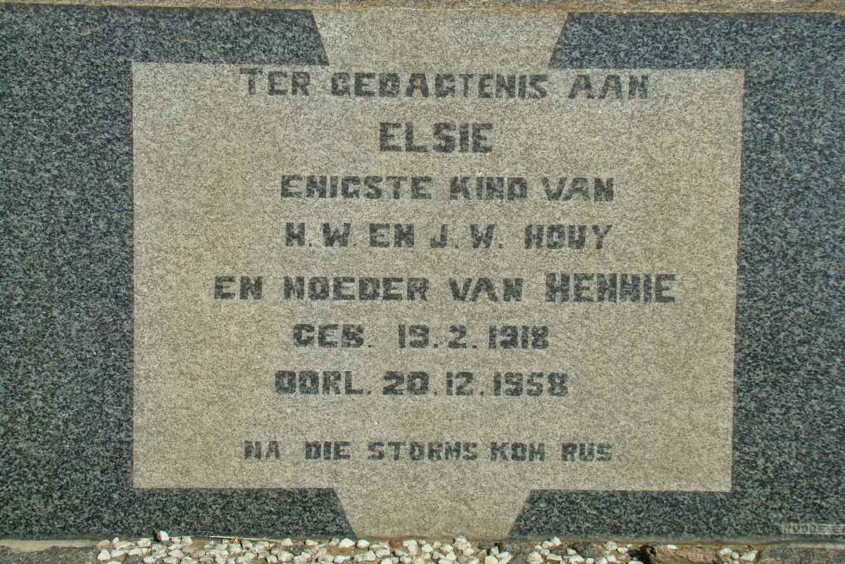 ? Elsie nee HOUY 1918-1958