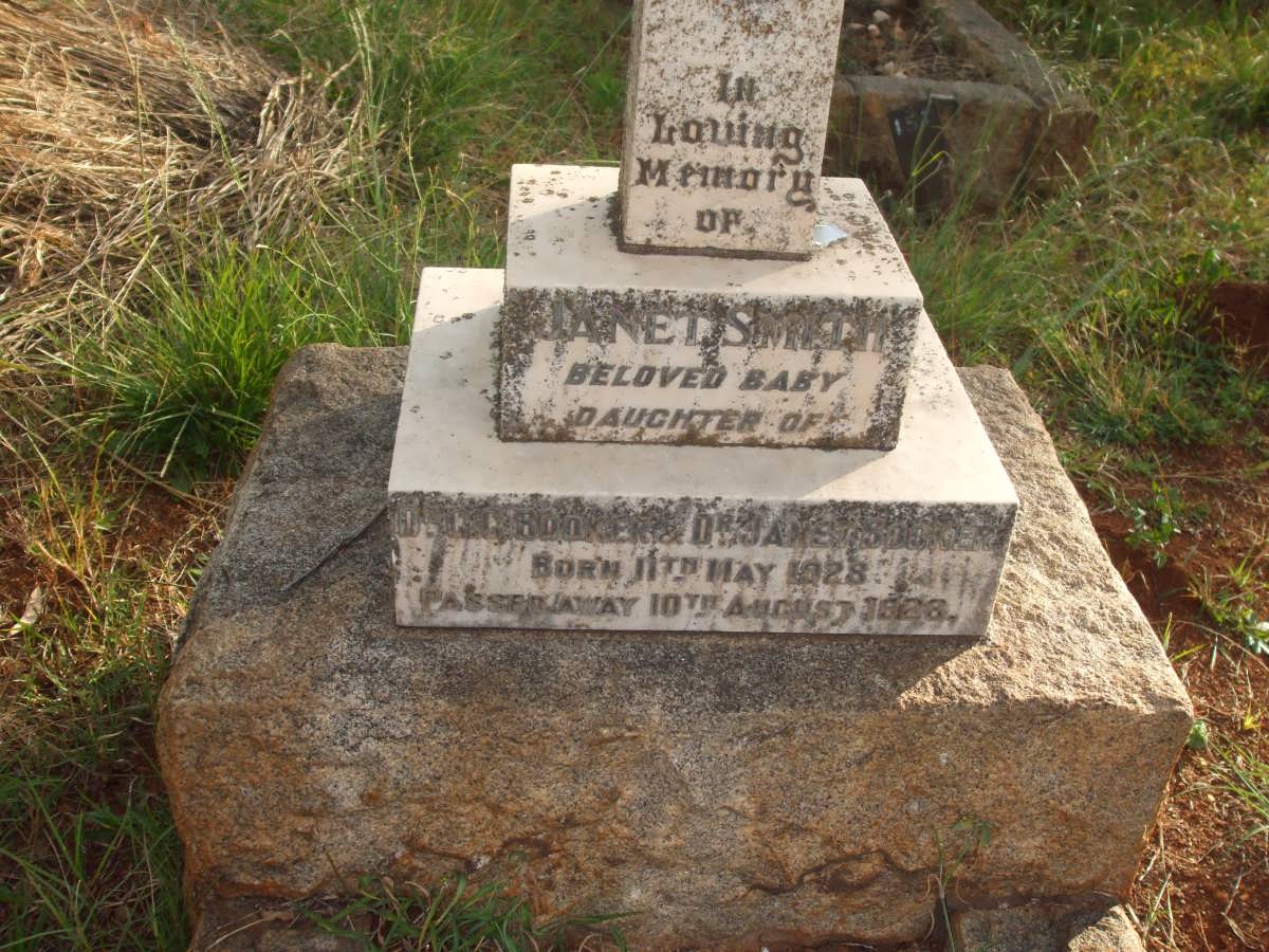 BOOKER Janet Smith 1928-1928