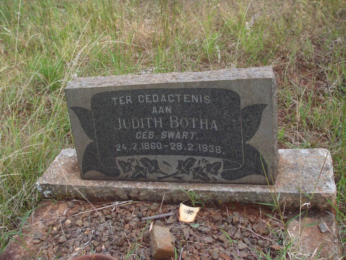 BOTHA Judith nee SWART 1860-1938