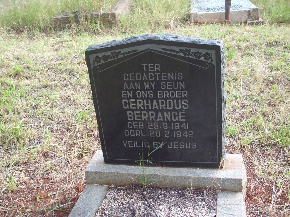 BERRANGÉ Gerhardus 1941-1942