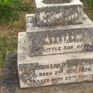 BOOKER Matthew 1926-1929